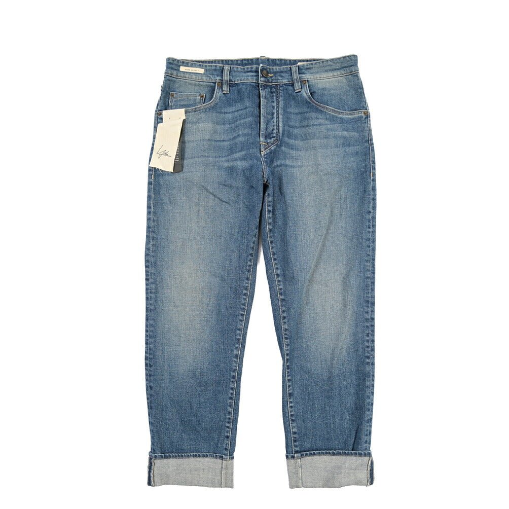 YCHAI “ROBUSTO” ストレッチデニム 5ポケットジーンズ / TAPERED FIT ブルー(BLU) 33 | GUARDAROBA MILANO OFFICIAL STORE
