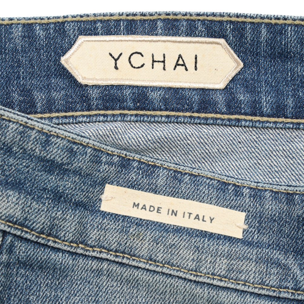 YCHAI “ROBUSTO” ストレッチデニム 5ポケットジーンズ / TAPERED FIT ブルー(BLU) 33 | GUARDAROBA MILANO OFFICIAL STORE