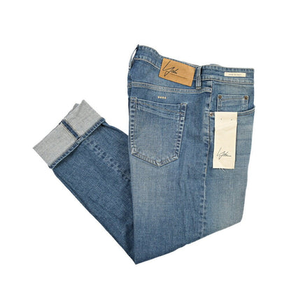 YCHAI “ROBUSTO” ストレッチデニム 5ポケットジーンズ / TAPERED FIT ブルー(BLU) 33 | GUARDAROBA MILANO OFFICIAL STORE