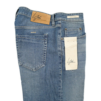 YCHAI “ROBUSTO” ストレッチデニム 5ポケットジーンズ / TAPERED FIT ブルー(BLU) 33 | GUARDAROBA MILANO OFFICIAL STORE