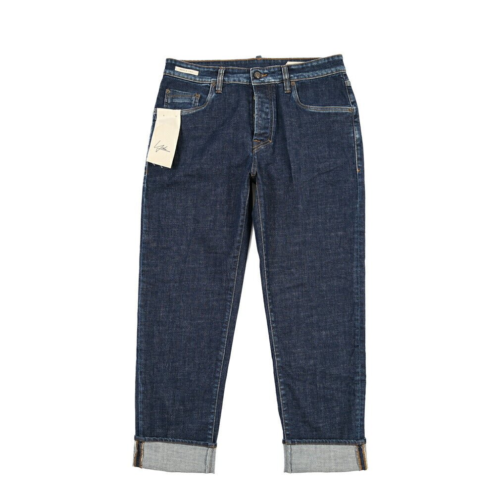 YCHAI “ROBUSTO” ストレッチデニム 5ポケットジーンズ / TAPERED FIT ネイビー(BLU) 33 | GUARDAROBA MILANO OFFICIAL STORE