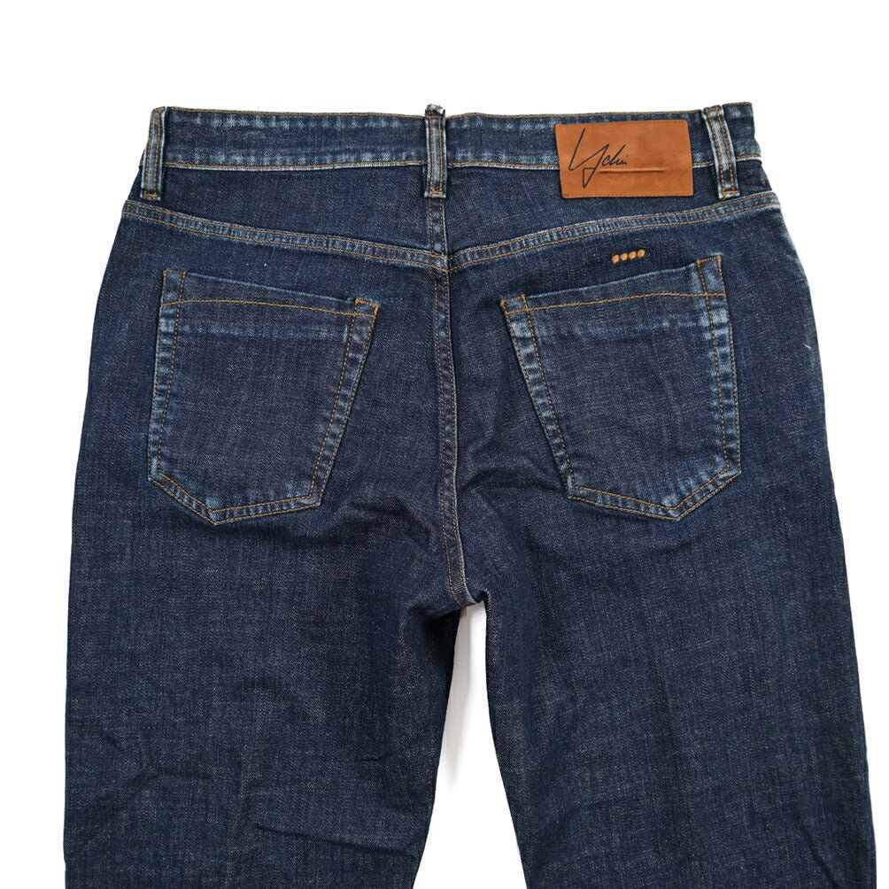 YCHAI “ROBUSTO” ストレッチデニム 5ポケットジーンズ / TAPERED FIT ネイビー(BLU) 33 | GUARDAROBA MILANO OFFICIAL STORE