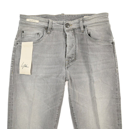 YCHAI “ROBUSTO” ストレッチデニム 5ポケットジーンズ / TAPERED FIT グレー(NERO) 30 | GUARDAROBA MILANO OFFICIAL STORE