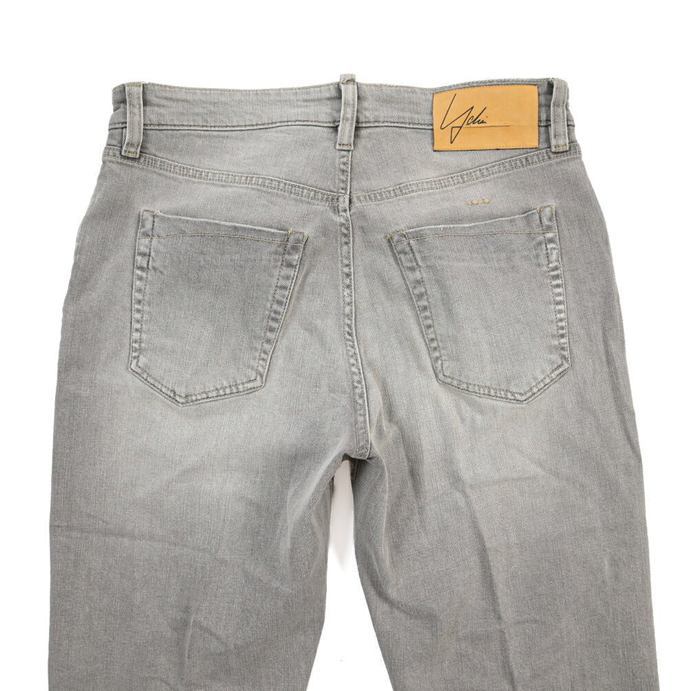 YCHAI “ROBUSTO” ストレッチデニム 5ポケットジーンズ / TAPERED FIT グレー(NERO) 30 | GUARDAROBA MILANO OFFICIAL STORE