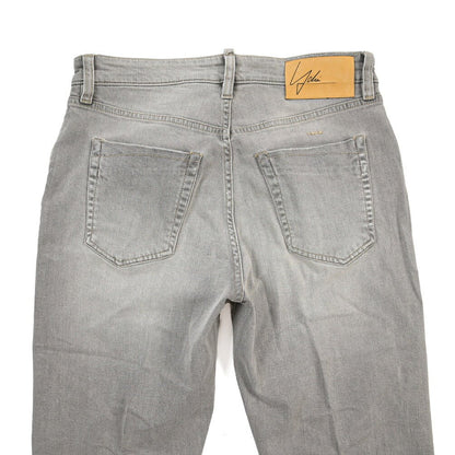 YCHAI “ROBUSTO” ストレッチデニム 5ポケットジーンズ / TAPERED FIT グレー(NERO) 30 | GUARDAROBA MILANO OFFICIAL STORE
