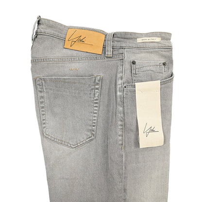 YCHAI “ROBUSTO” ストレッチデニム 5ポケットジーンズ / TAPERED FIT グレー(NERO) 30 | GUARDAROBA MILANO OFFICIAL STORE