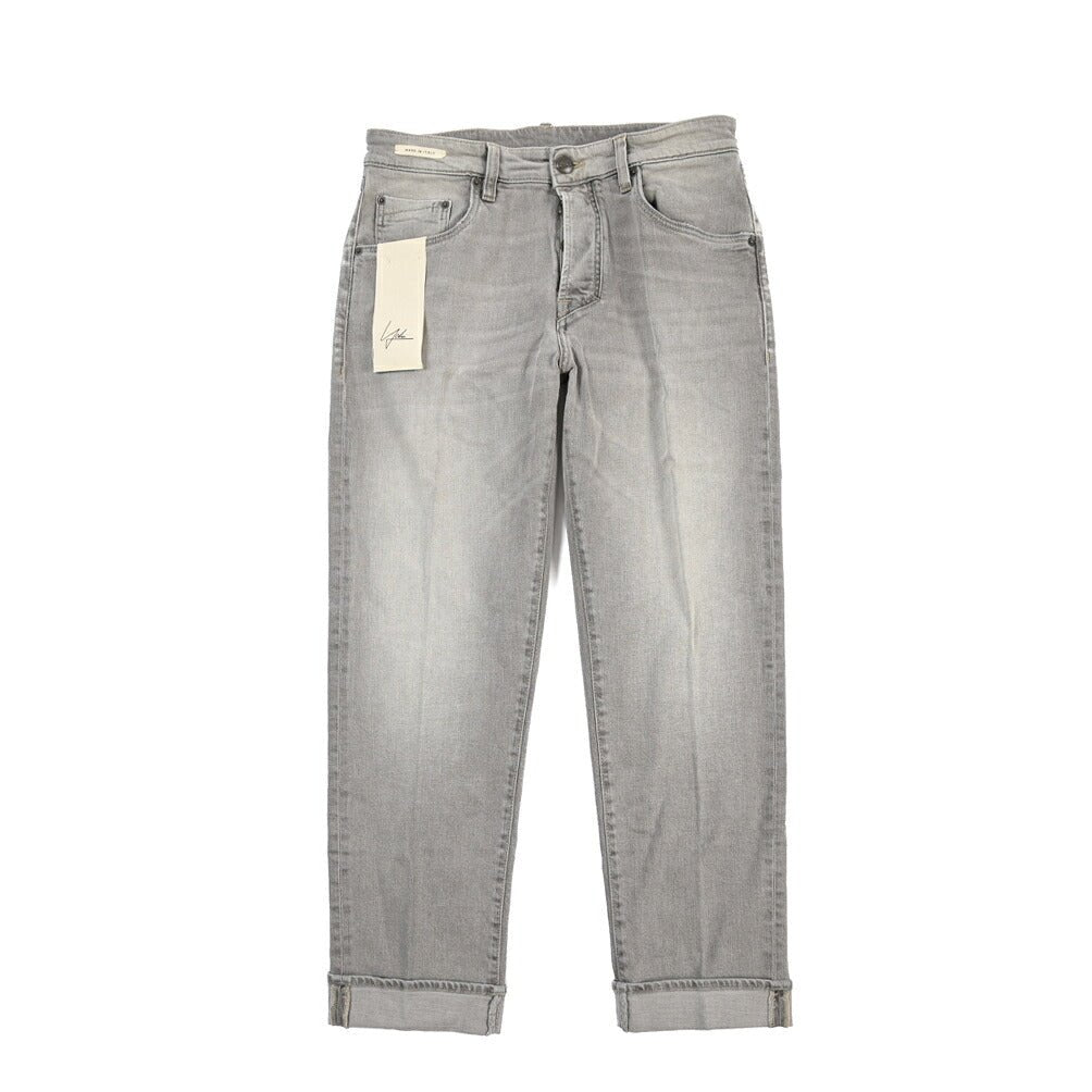 YCHAI “ROBUSTO” ストレッチデニム 5ポケットジーンズ / TAPERED FIT グレー(NERO) 30 | GUARDAROBA MILANO OFFICIAL STORE