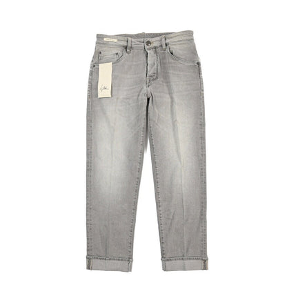 YCHAI “ROBUSTO” ストレッチデニム 5ポケットジーンズ / TAPERED FIT グレー(NERO) 30 | GUARDAROBA MILANO OFFICIAL STORE