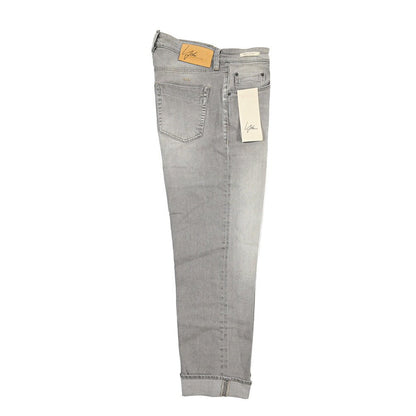 YCHAI “ROBUSTO” ストレッチデニム 5ポケットジーンズ / TAPERED FIT グレー(NERO) 30 | GUARDAROBA MILANO OFFICIAL STORE