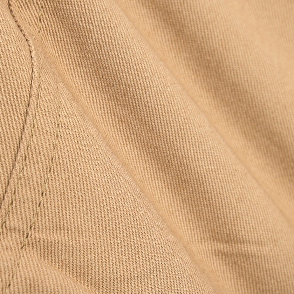 YCHAI “ROBUSTO” リネン混コットン ノータックパンツ / TAPERED FIT ベージュ(NOCE) 33 | GUARDAROBA MILANO OFFICIAL STORE