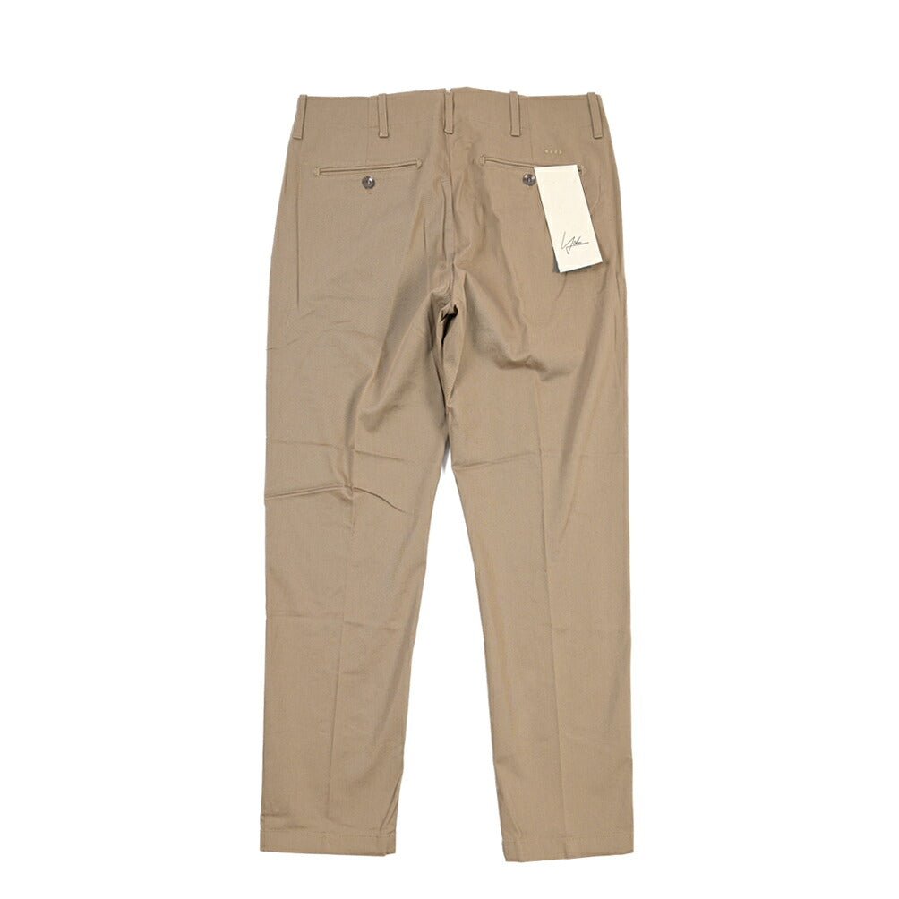 YCHAI “ROBUSTO” ストレッチコットン ノータックチノパンツ / TAPERED FIT グレージュ(NOCE) 30 | GUARDAROBA MILANO OFFICIAL STORE