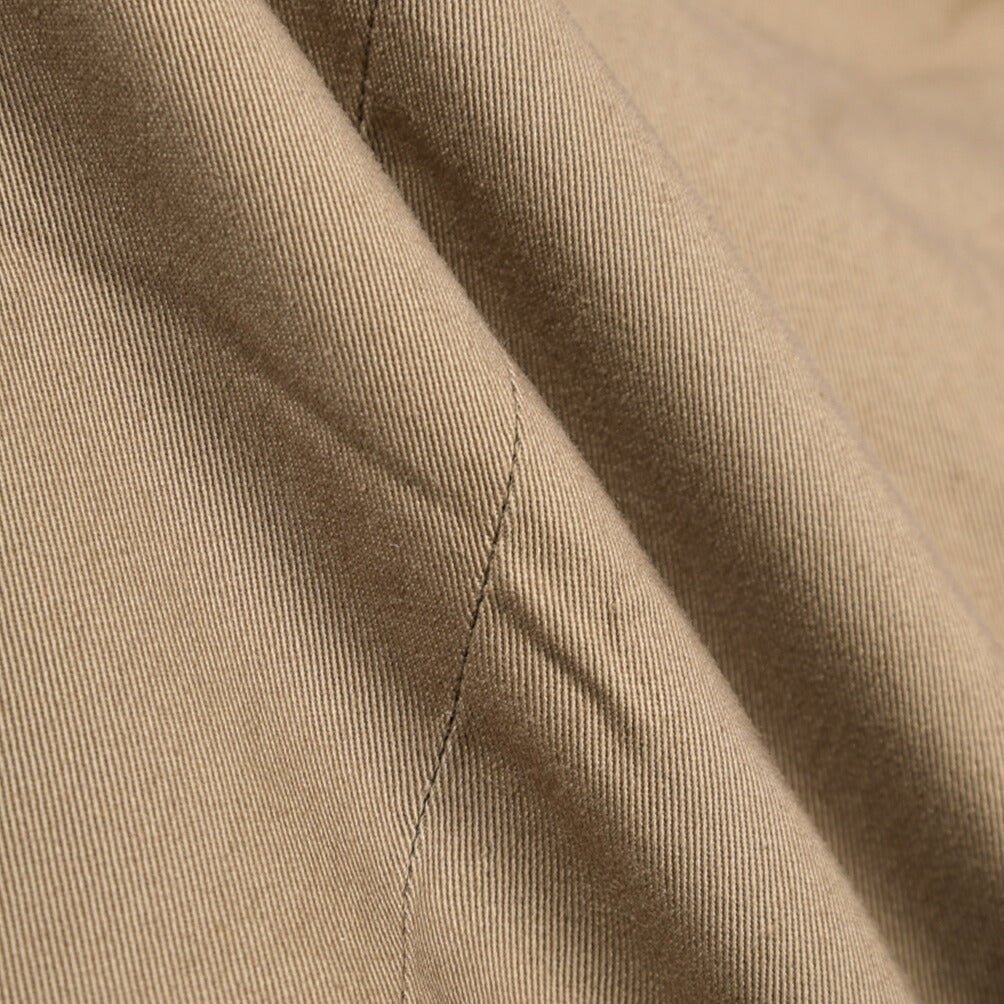 YCHAI “ROBUSTO” ストレッチコットン ノータックチノパンツ / TAPERED FIT グレージュ(NOCE) 30 | GUARDAROBA MILANO OFFICIAL STORE