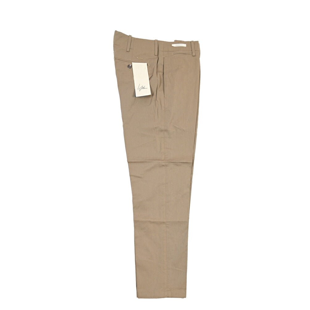 YCHAI “ROBUSTO” ストレッチコットン ノータックチノパンツ / TAPERED FIT グレージュ(NOCE) 30 | GUARDAROBA MILANO OFFICIAL STORE
