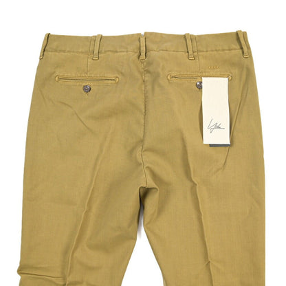 YCHAI “ROBUSTO” ストレッチコットン ノータックチノパンツ / TAPERED FIT カーキグリーン(SENAPI) 33 | GUARDAROBA MILANO OFFICIAL STORE