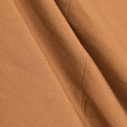YCHAI “ROBUSTO” ストレッチコットン ツータックチノパンツ / TAPERED FIT ブラウン(COGNAC) 33 | GUARDAROBA MILANO OFFICIAL STORE