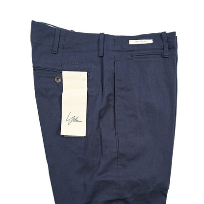 YCHAI “ROBUSTO” ストレッチコットン ノータックチノパンツ / TAPERED FIT ネイビー(BLU FRANCIA) 30 | GUARDAROBA MILANO OFFICIAL STORE
