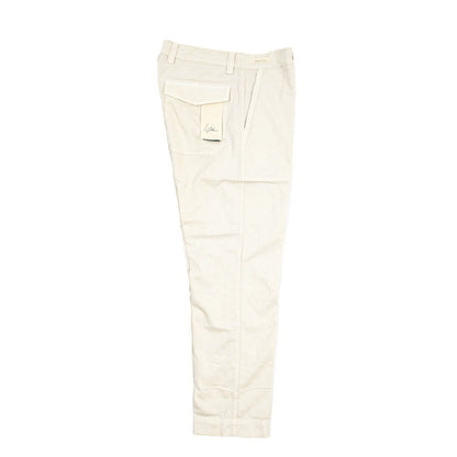 YCHAI “ROBUSTO” リネン混コットン ベイカーパンツ / TAPERED FIT ライトグレー(STUCCO) 33 | GUARDAROBA MILANO OFFICIAL STORE