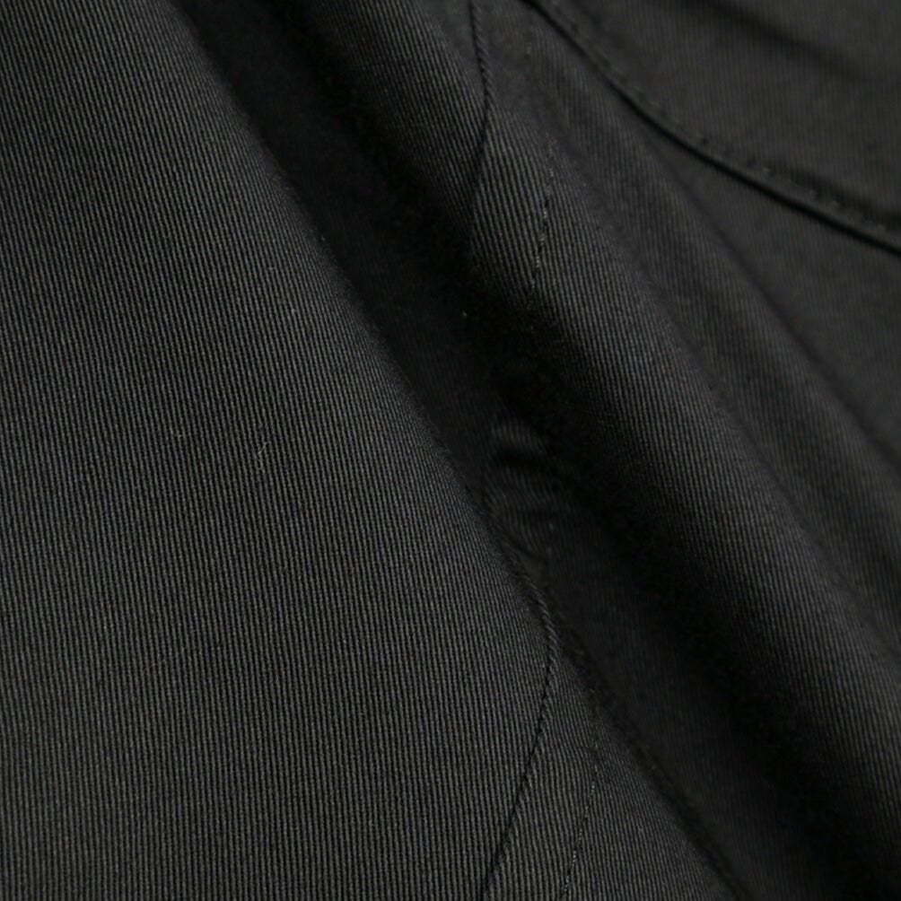 YCHAI “ROBUSTO” ストレッチコットン ノータックカーゴパンツ / TAPERED FIT ブラック(NERO) 30 | GUARDAROBA MILANO OFFICIAL STORE