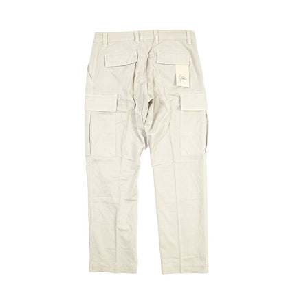 YCHAI “ROBUSTO” リネン混コットン ノータックカーゴパンツ / TAPERED FIT ライトグレー(STUCCO) 30 | GUARDAROBA MILANO OFFICIAL STORE