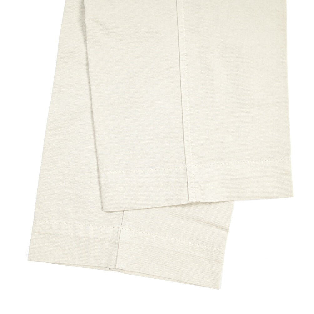 YCHAI “ROBUSTO” リネン混コットン ノータックカーゴパンツ / TAPERED FIT ライトグレー(STUCCO) 30 | GUARDAROBA MILANO OFFICIAL STORE