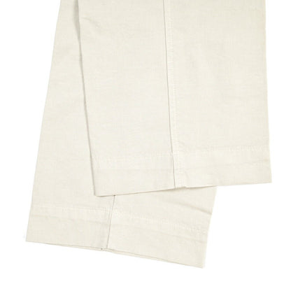 YCHAI “ROBUSTO” リネン混コットン ノータックカーゴパンツ / TAPERED FIT ライトグレー(STUCCO) 30 | GUARDAROBA MILANO OFFICIAL STORE