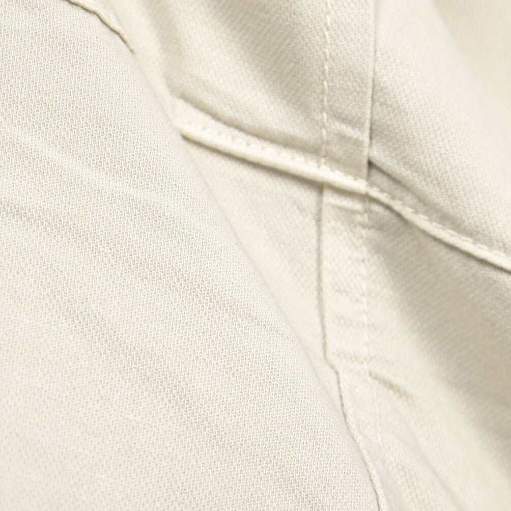 YCHAI “ROBUSTO” リネン混コットン ノータックカーゴパンツ / TAPERED FIT ライトグレー(STUCCO) 30 | GUARDAROBA MILANO OFFICIAL STORE