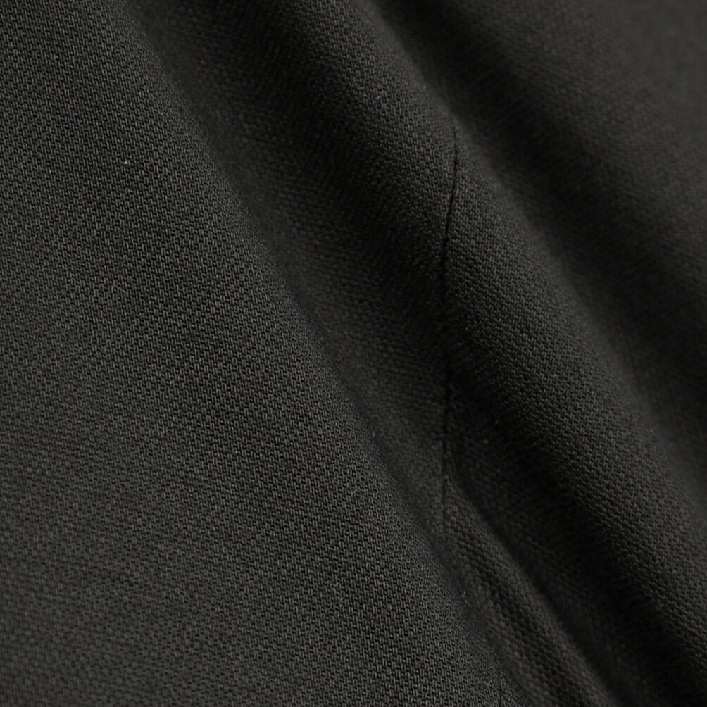 YCHAI “ROBUSTO” リネン混コットン ツータックパンツ / TAPERED FIT ブラック(NERO) 29 | GUARDAROBA MILANO OFFICIAL STORE