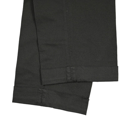 YCHAI “ROBUSTO” リネン混コットン ツータックパンツ / TAPERED FIT ブラック(NERO) 29 | GUARDAROBA MILANO OFFICIAL STORE