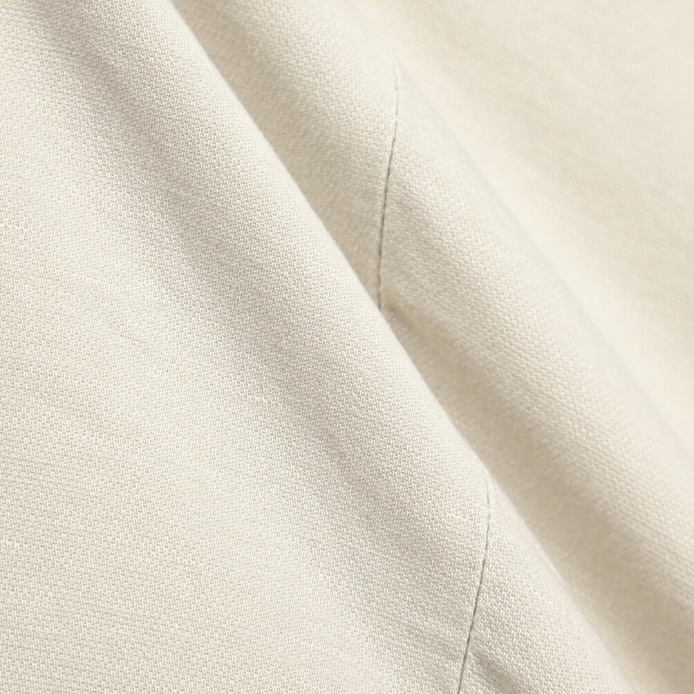 YCHAI “ROBUSTO” リネン混コットン ツータックパンツ / TAPERED FIT ライトグレー(STUCCO) 30 | GUARDAROBA MILANO OFFICIAL STORE