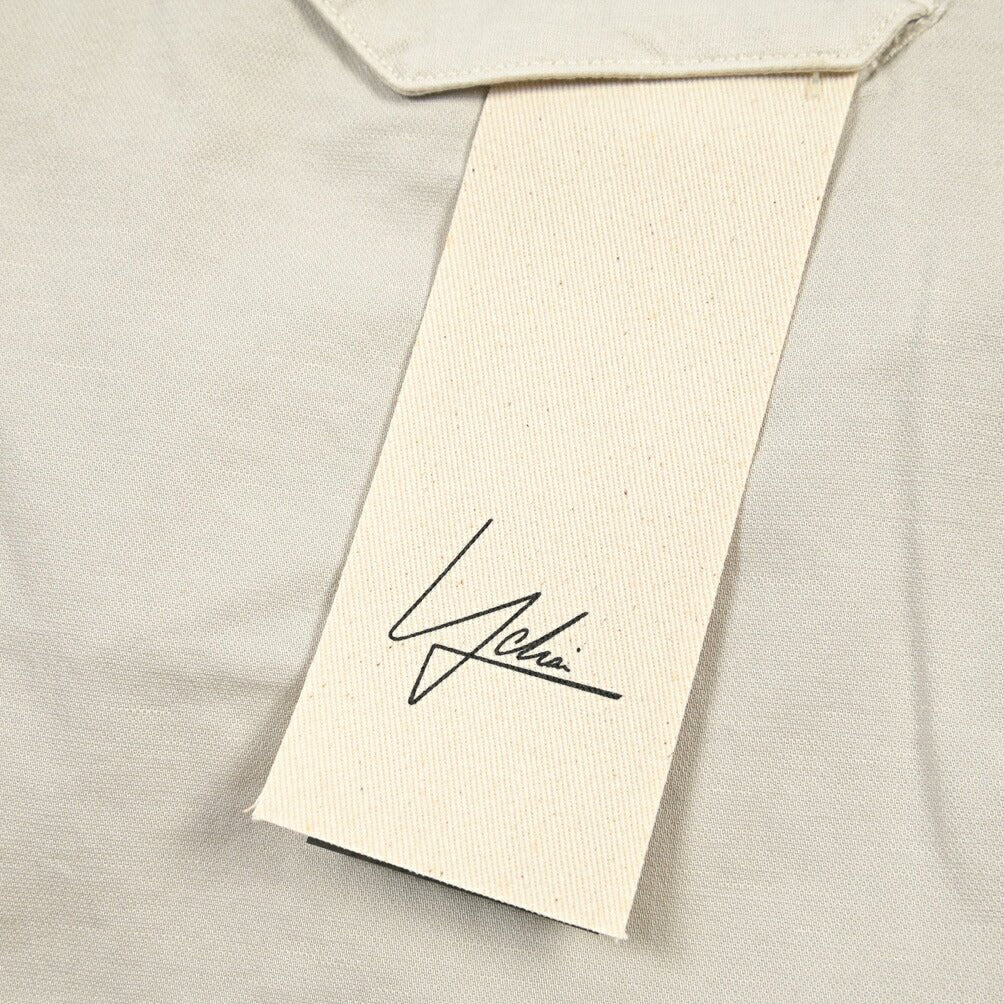 YCHAI “ROBUSTO” リネン混コットン ツータックパンツ / TAPERED FIT ライトグレー(STUCCO) 30 | GUARDAROBA MILANO OFFICIAL STORE