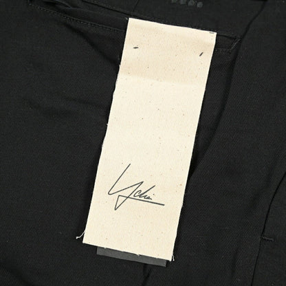 YCHAI “ROBUSTO” リネン混コットン ツータックパンツ / TAPERED FIT ブラック(NERO) 33 | GUARDAROBA MILANO OFFICIAL STORE