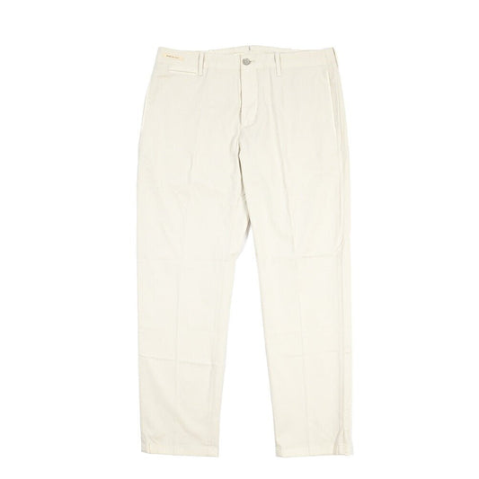 YCHAI “ROBUSTO” ストレッチコットン ノータックチノパンツ / TAPERED FIT オフホワイト(STUCCO) 33 | GUARDAROBA MILANO OFFICIAL STORE