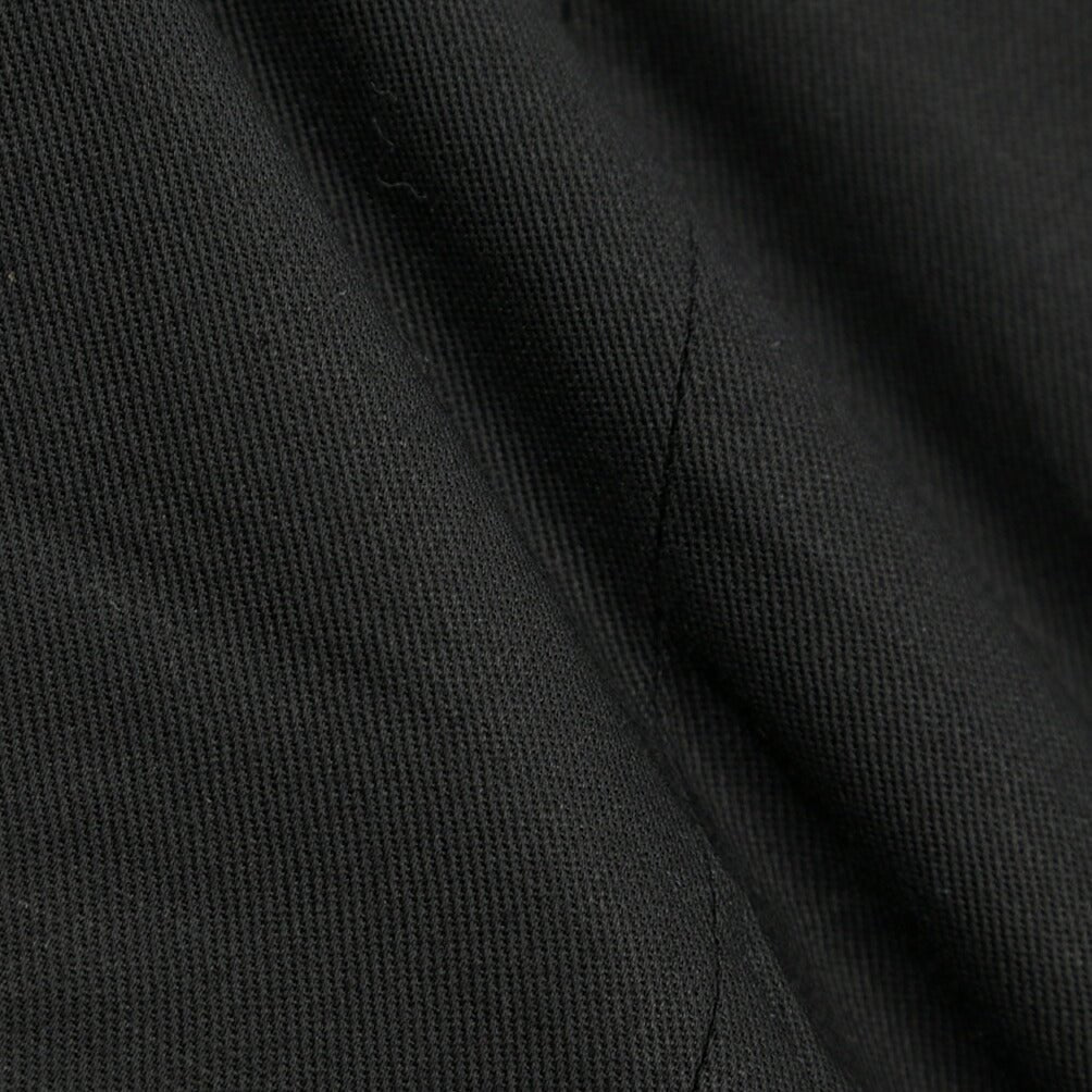 YCHAI “ROBUSTO” リネン混コットン ノータックパンツ / TAPERED FIT ブラック(NERO) 33 | GUARDAROBA MILANO OFFICIAL STORE
