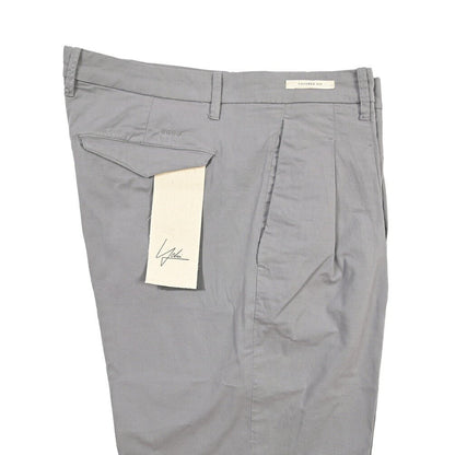 YCHAI “ROBUSTO” ストレッチコットン ツータックチノパンツ / TAPERED FIT グレー(GRIGIO) 31 | GUARDAROBA MILANO OFFICIAL STORE