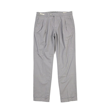 YCHAI “ROBUSTO” ストレッチコットン ツータックチノパンツ / TAPERED FIT グレー(GRIGIO) 31 | GUARDAROBA MILANO OFFICIAL STORE