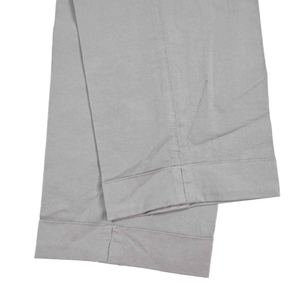 YCHAI “ROBUSTO” ストレッチコットン ツータックチノパンツ / TAPERED FIT グレー(GRIGIO) 31 | GUARDAROBA MILANO OFFICIAL STORE