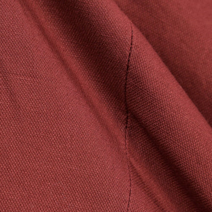 YCHAI “ROBUSTO” リネン混コットン ツータックストレッチパンツ / TAPERED FIT ワインレッド(BORDEAUX) 29 | GUARDAROBA MILANO OFFICIAL STORE