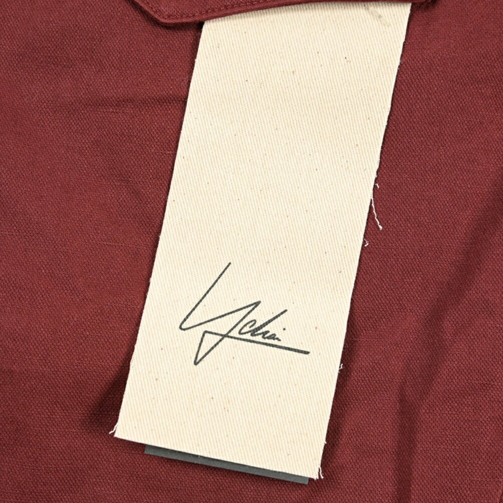YCHAI “ROBUSTO” リネン混コットン ツータックストレッチパンツ / TAPERED FIT ワインレッド(BORDEAUX) 29 | GUARDAROBA MILANO OFFICIAL STORE