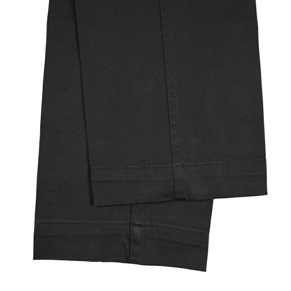 YCHAI “ROBUSTO” ストレッチコットン ノータックカーゴパンツ / TAPERED FIT ブラック(NERO) 30 | GUARDAROBA MILANO OFFICIAL STORE