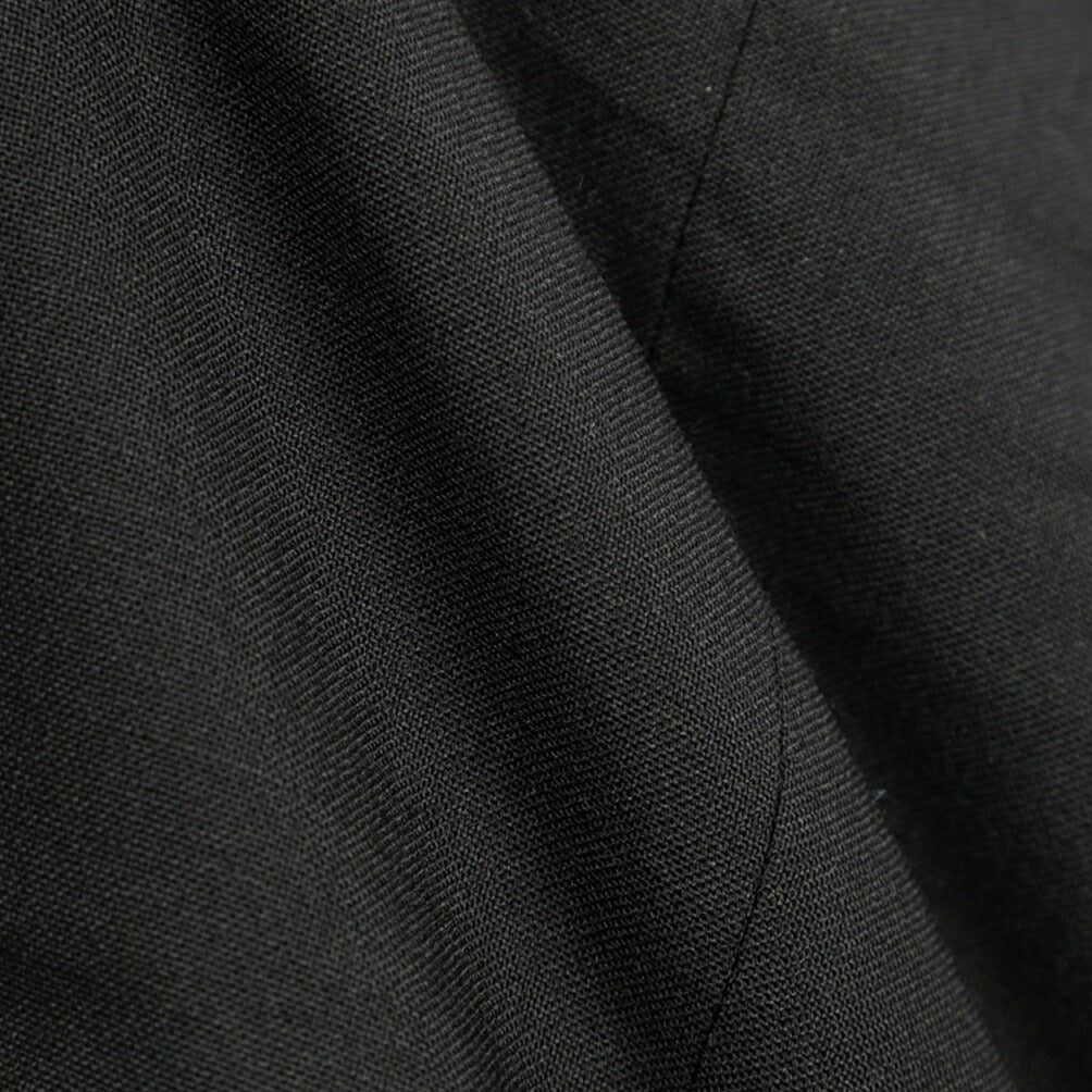 YCHAI ストレッチウール ノータックパンツ / TAPERED FIT ブラック 31 | GUARDAROBA MILANO OFFICIAL STORE