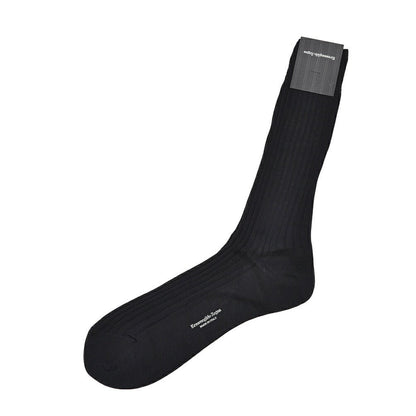 ZEGNA コットン100% リブ編みソックス 靴下｜427957-43_44｜GUARDAROBA MILANO OFFICIAL STORE