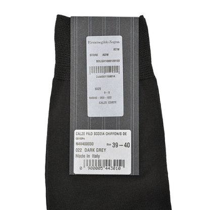 ZEGNA コットン100% ソックス 靴下 (クルー丈)｜428056-39_40｜GUARDAROBA MILANO OFFICIAL STORE