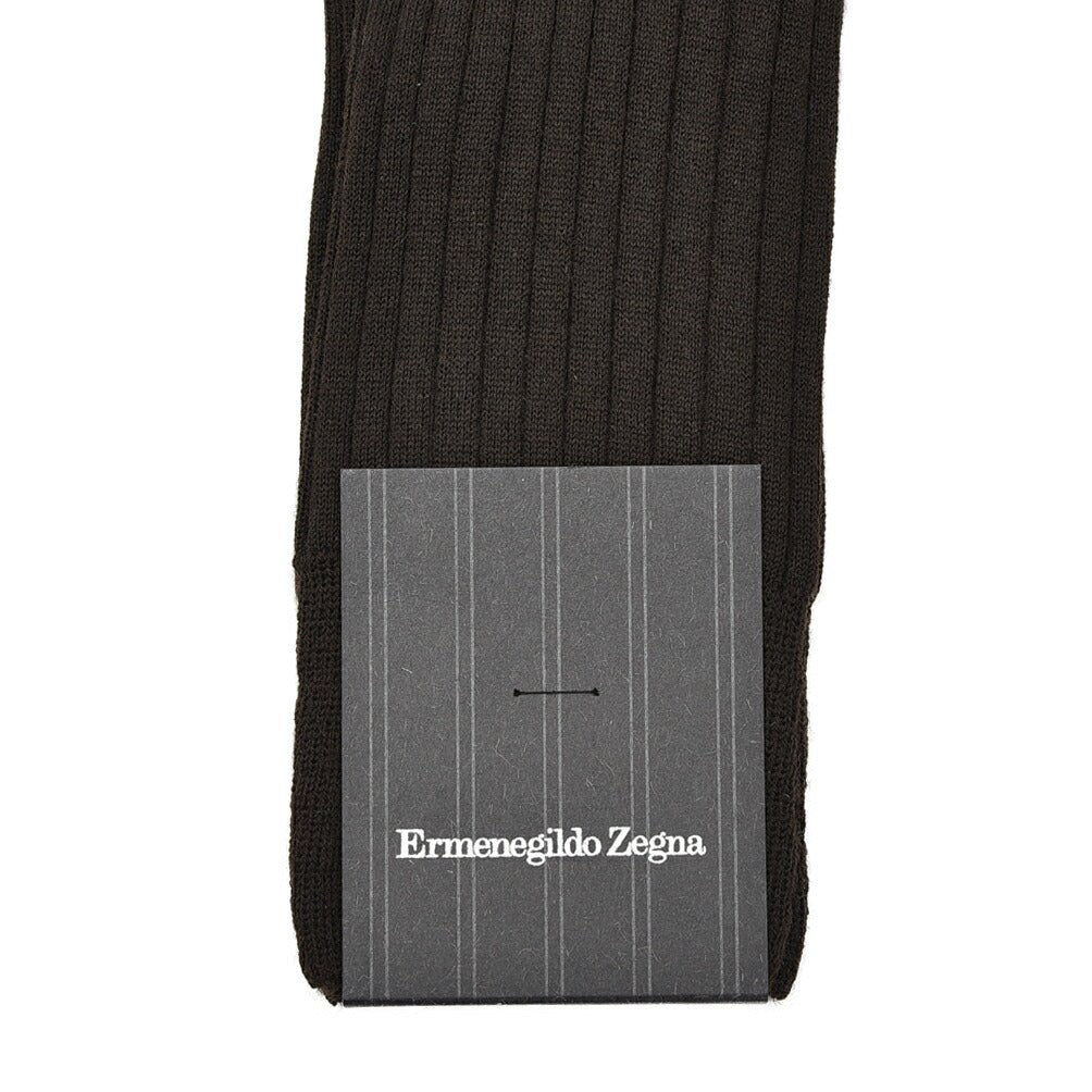ZEGNA ウールソックス リブ編み 靴下｜428046-39_40｜GUARDAROBA MILANO OFFICIAL STORE