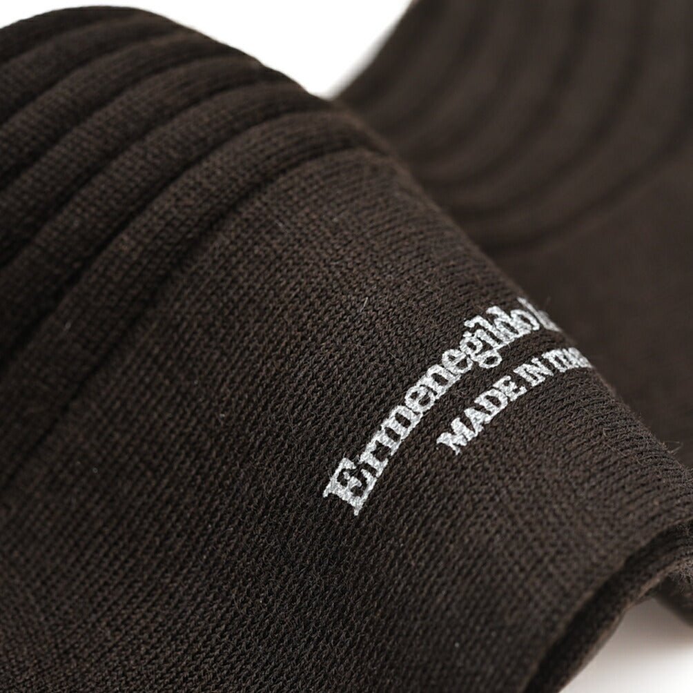 ZEGNA ウールソックス リブ編み 靴下｜428046-39_40｜GUARDAROBA MILANO OFFICIAL STORE