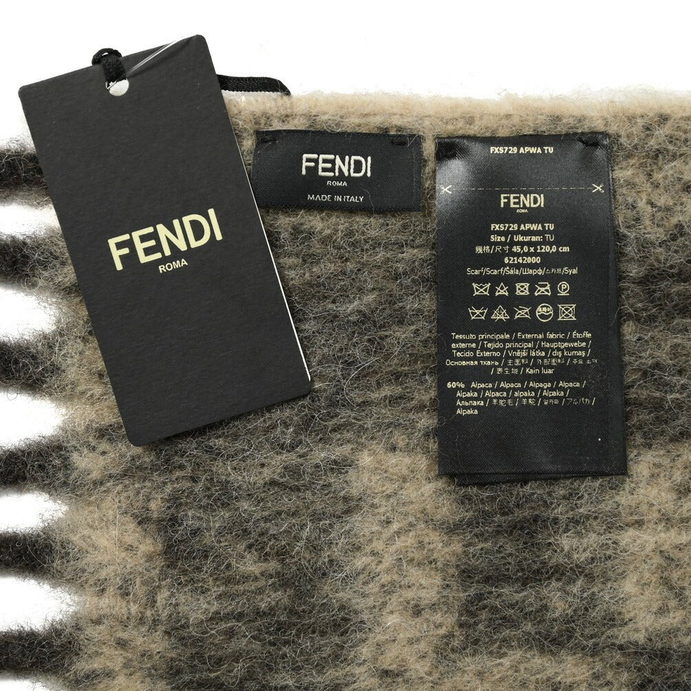 23-24AW FENDI アルパカウール ロゴマフラー / メンズ – GUARDAROBA