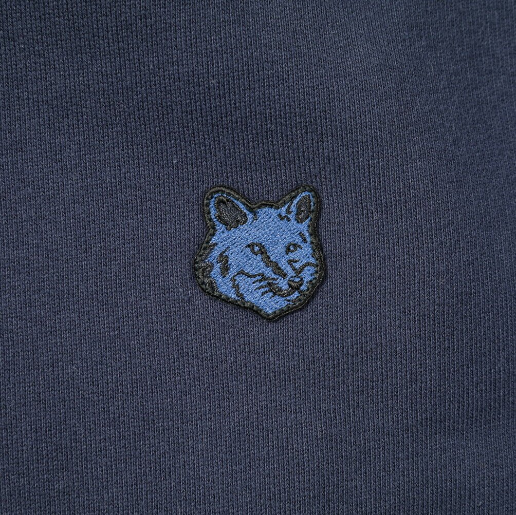 MAISON KITSUNE コットン100% フォックスヘッドパッチ裏起毛ダブル