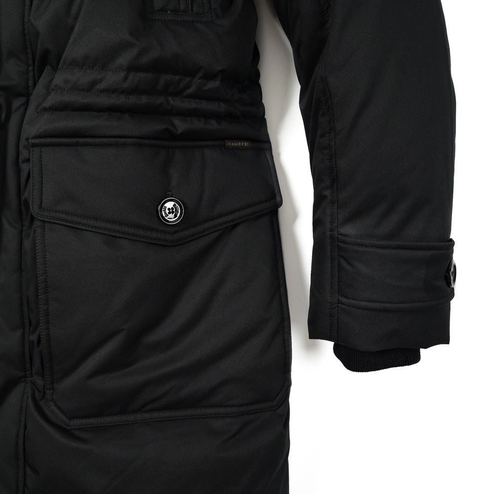 リナの全商品はこちら♪新品未使用　最高級　スウィング　ロングコート　黒　ストレッチ　イタリー　40 L