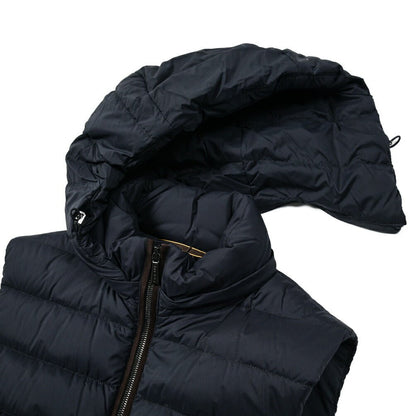 23-24AW MOORER "KITAMI-S3" ACQUA RESISTANT ストレッチナイロン 着脱可能フード付き軽量ダウンベスト｜GUARDAROBA MILANO OFFICIAL STORE
