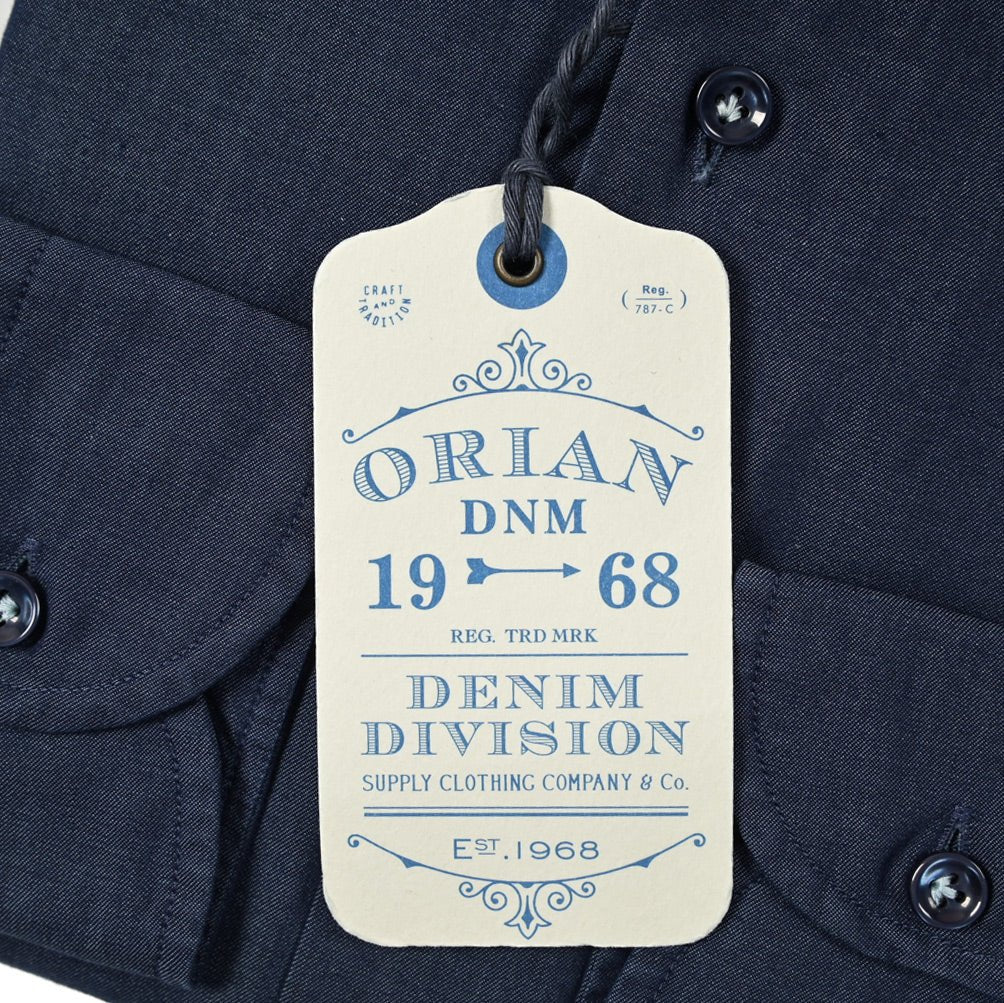 23-24AW ORIAN "DENIM DIVISION" SLIM FIT コットン100% ホリゾンタルカラーシャツ｜GUARDAROBA MILANO OFFICIAL STORE