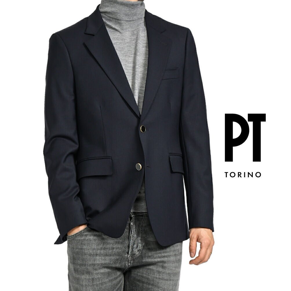 SALE｜PT TORINO ストレッチウール 2Bシングルテーラードジャケット